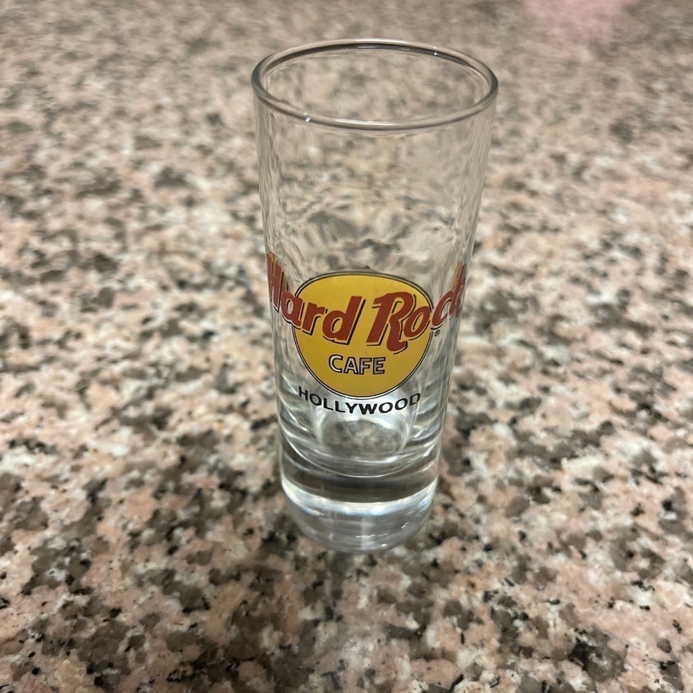 HARD rock cafe traditional shot glasses hollywood